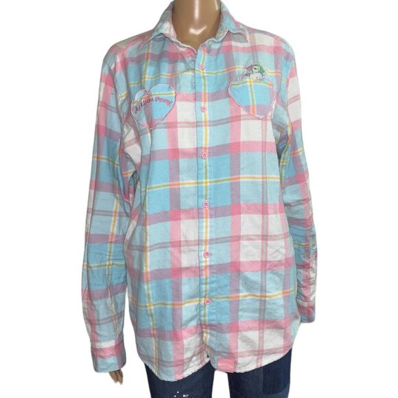 Cakeworthy Women's M Flannel Shirt Button Front My Little Pony Pegasus - Picture 1 of 7